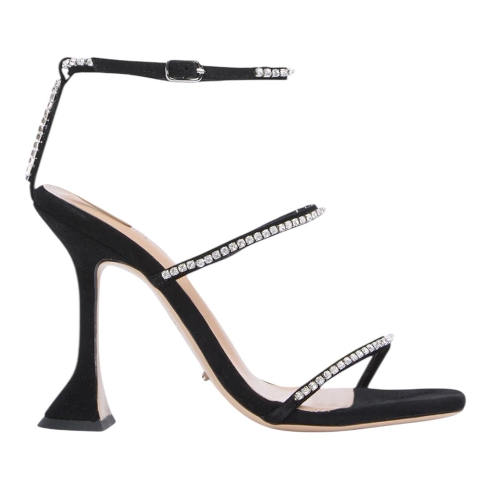 Tony Bianco Shy Sandal in Black Suede Size 5 A1103 Feminine Formal Party
